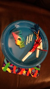 Birthday candles and party favors (photo by Teresa TL Bruce, TealAshes.com)